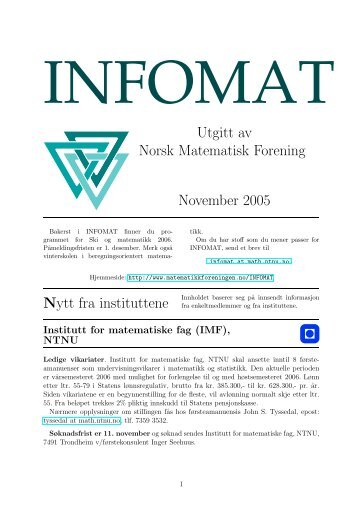 nov - Norsk matematisk forening