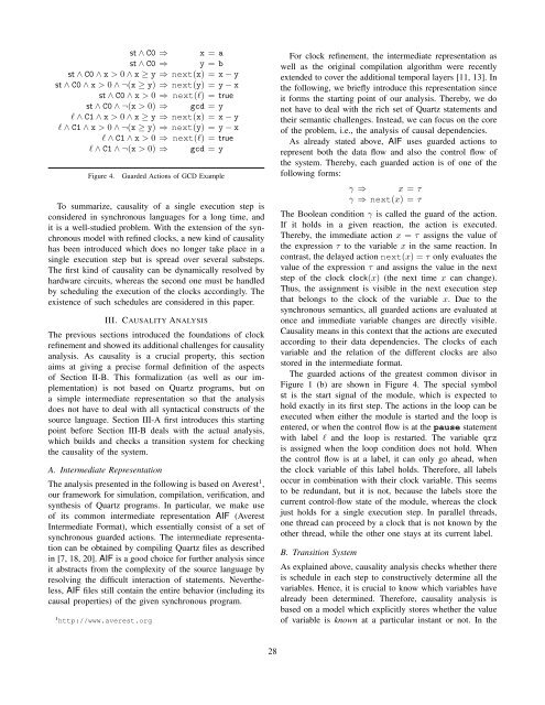 Causality Analysis of Synchronous Programs with Refined Clocks