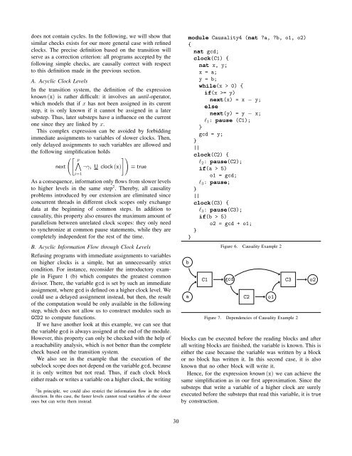 Causality Analysis of Synchronous Programs with Refined Clocks