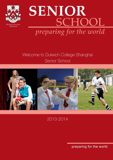 Download the Senior School Welcome Booklet here - Dulwich ...