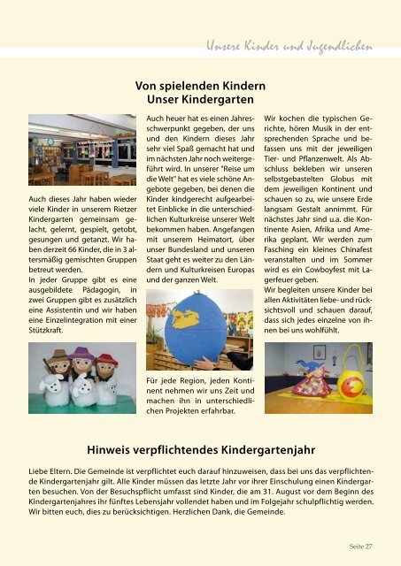 Dezember 2013 GemeinDezeitunG - Rietz