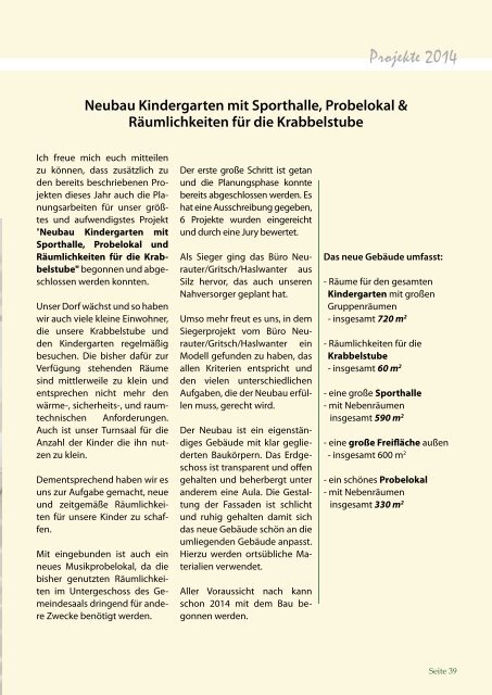 Dezember 2013 GemeinDezeitunG - Rietz