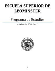 ESCUELA SUPERIOR DE LEOMINSTER - Leominster High School