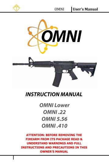 ATI OMNI 22 Owners Manual - American Tactical Imports