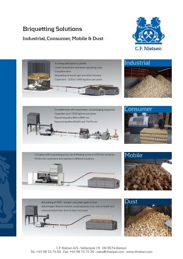 Briquetting Solutions Dust Mobile Industrial Consumer - CF Nielsen