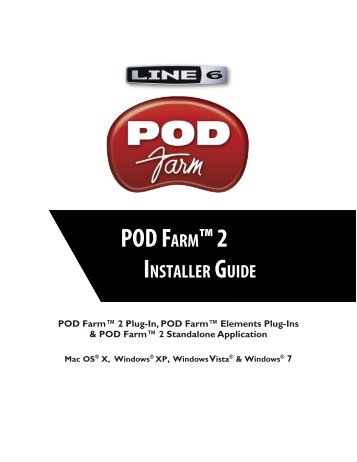 Line 6 POD Farm 2 Installer Guide - zZounds.com