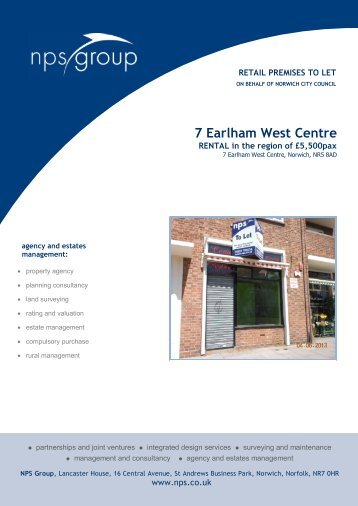 7 Earlham West Centre Norwich - NPS