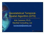 Geostatistical Temporal- Spatial Algorithm (GTS)