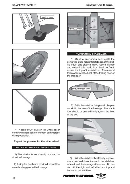 Spacewalker II 40 Manual - Horizon Hobby