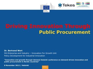 Procurement and innovation in Horizon2020 - Tekes