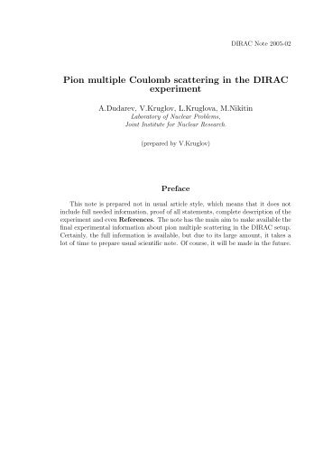 Pion multiple Coulomb scattering in the DIRAC experiment