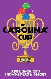 APRIL 26-28, 2013 CRowne PLAzA ResoRt - North Carolina Tennis ...