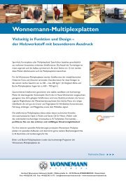 Wonnemann-Multiplexplatten - Gerhard Wonnemann Holzwerk GmbH