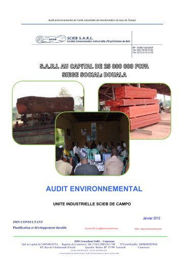 AUDIT ENVIRONNEMENTAL - WIJMA Cameroun