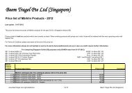 Price list of Märklin Products - Beem Tragel