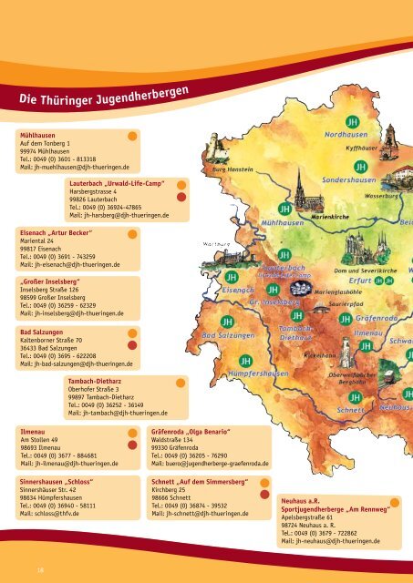 Katalog - Ferienhits 2012 - Jugendherbergen in Thüringen