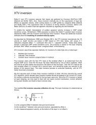 XTV inversion - Rayfract Seismic Refraction Tomography