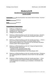 Sitzung vom 20.12.2004 - Freie WÃ¤hler im Unstrut-Hainich-Kreis