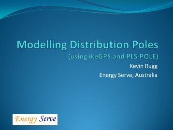 Modeling Distribution Poles - Power Line Systems