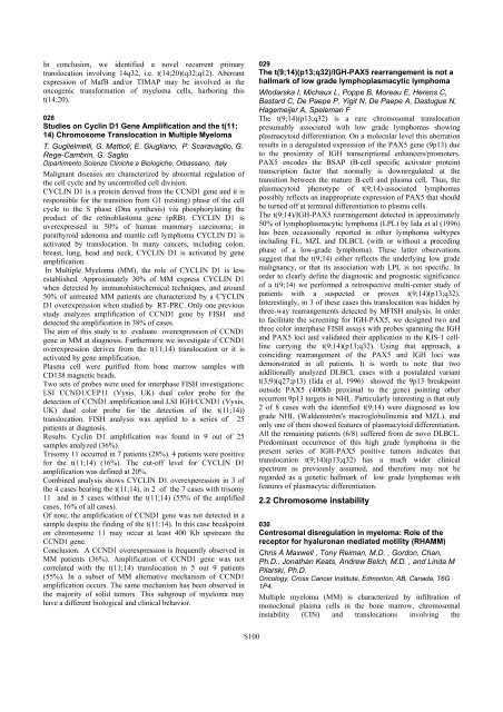 Haematologica 2003 - Supplements