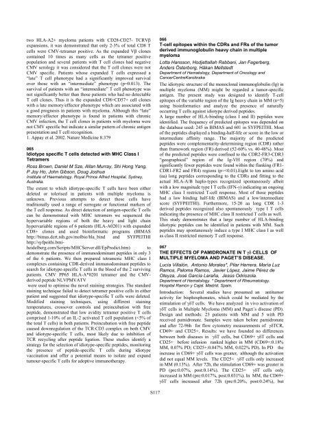 Haematologica 2003 - Supplements