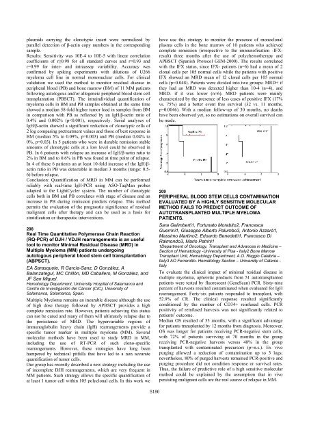 Haematologica 2003 - Supplements