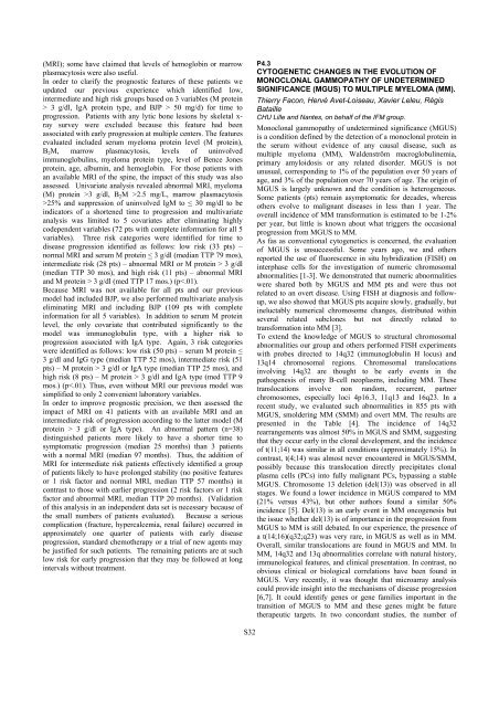 Haematologica 2003 - Supplements