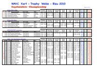 NAVC Kart - Trophy Weiss - Blau 2010 - ASC Dingolfing