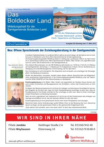 Ausgabe März 2012 - Samtgemeinde Boldecker Land