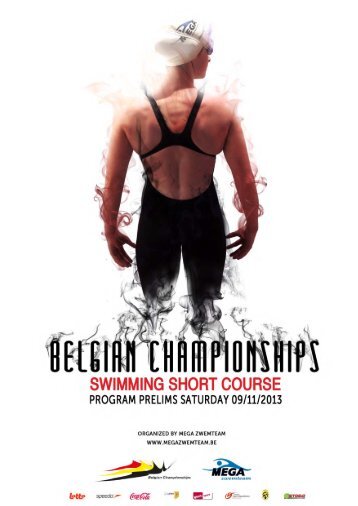 Program saterday - Belgische Kampioenschappen Korte Baan 2012
