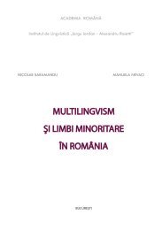 MULTILINGVISM ÅI LIMBI MINORITARE ÃN ROMÃNIA - Poliglotti 4