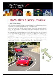 1 Day Val d'Orcia & Tuscany Ferrari Tour - Red Travel