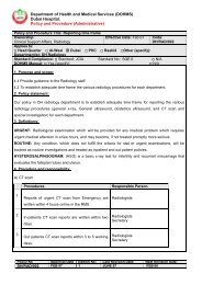 Time frame for radiological examinations report - Department of ...