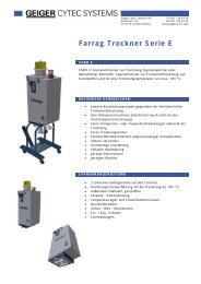 Farrag Trockner Serie E - Geiger Cytec Systems AG