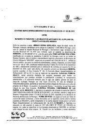 Acta conjunta No 004 al convenio marco interadministrativo de ...