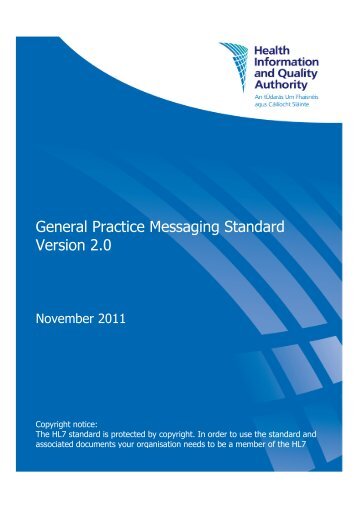 General Practice Messaging Standard Version 2.0 - CervicalCheck