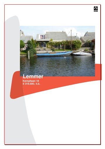 Brochure Kemphaan 18 te Lemmer - Makelaardij Jan de Lange Sneek