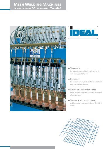 Mesh Welding Machines - IDEAL-Werk C. + E. Jungeblodt GmbH + ...