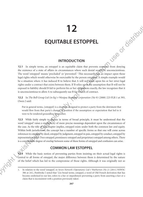 Copyright Lexisnexis Sample Only Not For Classroom Use Or