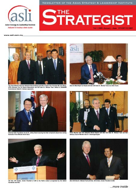 ...more inside - Asian Strategy & Leadership Institute