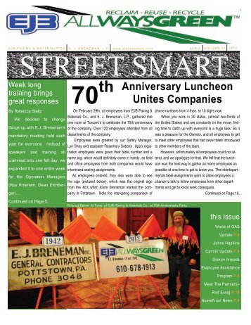 EJB Street Smart - First Issue 2012 - EJ Breneman, LP