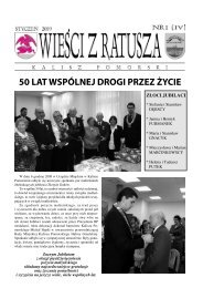 2009.01 Wiesci z ratusza.pdf - MGOK Kalisz Pomorski