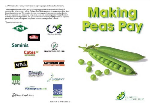 Making Peas Pay Booklet Ministry For Primary Industries
