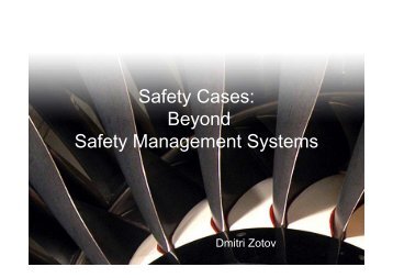 Safety Cases: Beyond Safety Management Systems - ASASI