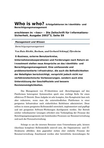 PDF (158 KB) - Röckle IT-Sicherheit GmbH