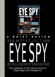 download pdf - contents 59 - Eye Spy Intelligence Magazine