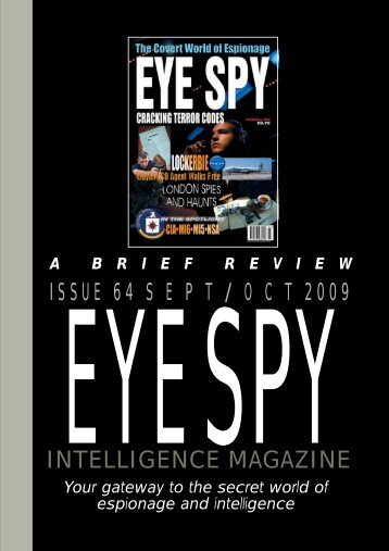 download pdf - contents 59 - Eye Spy Intelligence Magazine