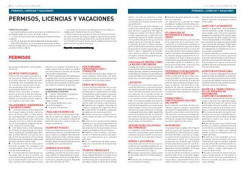 PERMISOS, LICENCIAS Y VACACIONES - STAPV