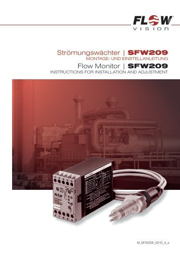 StrÃ¶mungswÃ¤chter | SFW209 Flow Monitor ... - FlowVision GmbH