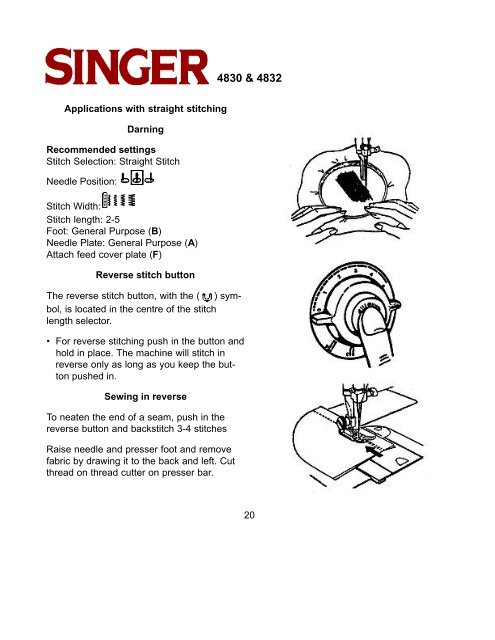 INSTRUCTION MANUAL - Singer